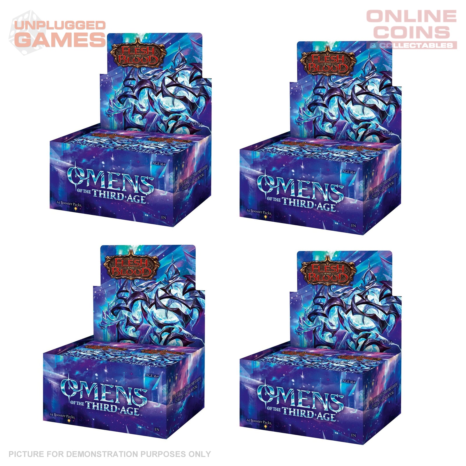 Flesh and Blood: Omens of the Third Age – Booster SEALED Case (4 boxes) - PREORDER